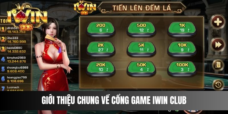 Giới thiệu chung về cổng game IWIN CLUB